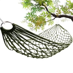 Mesh Rope Hammocks for Outside Sleeping Hammock Nylon Camping Hammock Large Weight Limit Swing Mesh Hammock