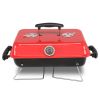 Portable Charcoal Grill, Tabletop Outdoor Barbecue Smoker, Small BBQ Grill for Outdoor Cooking Backyard Camping Picnics Beach