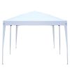 3 x 6m Home Use Outdoor Camping Waterproof Folding Tent with Carry Bag White