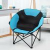 Moon Saucer Steel Camping Chair Folding Padded Seat