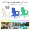 Foldable Weather Resistant Patio Chair with Built-in Cup Holder