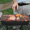 Portable Charcoal Grill, Tabletop Outdoor Barbecue Smoker, Small BBQ Grill for Outdoor Cooking Backyard Camping Picnics Beach