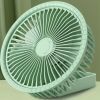 1pc Table Fan; Portable Hanging Fan With 360 Degree Adjustment; USB Charging Fan For Car Camping Home Kitchen