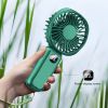 USB Handheld Fan Mini Rechargeable Fan With Digital Display And Night Light Portable Power bank Fan For Outdoor Camping Travel