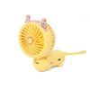 Portable Foldable Hand Held Fan with Cat Ears Mini Fan with USB Rechargeable Battery Outdoor Handheld Fan Camping Accessories