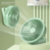 1pc Table Fan; Portable Hanging Fan With 360 Degree Adjustment; USB Charging Fan For Car Camping Home Kitchen