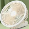 1pc Table Fan; Portable Hanging Fan With 360 Degree Adjustment; USB Charging Fan For Car Camping Home Kitchen