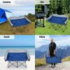 Folding Camping Chair with Bags and Padded Backrest